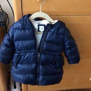 Gap 2T Navy Puffer Winter Jacket